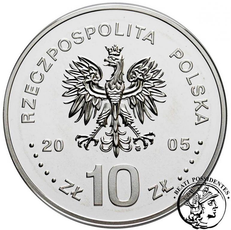 III RP 10 zlotych 2005 SAP popiersie st.L