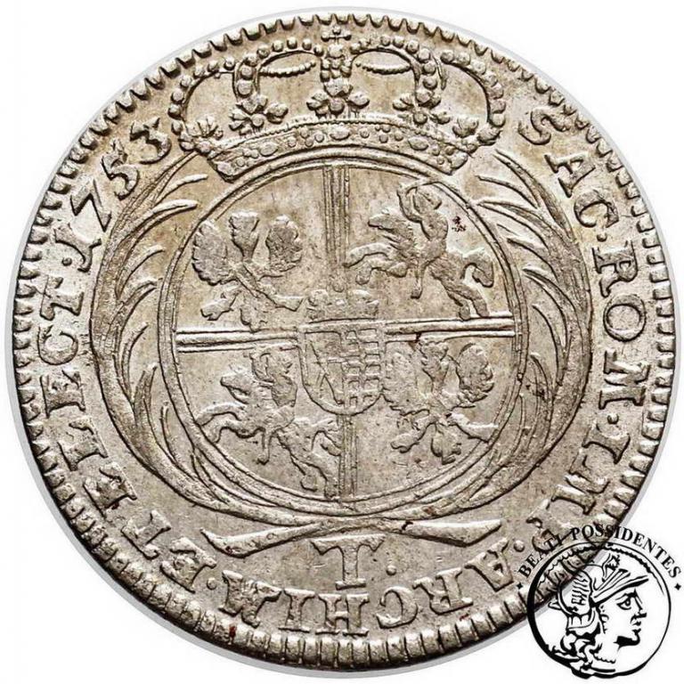 August III Sas tymf koronny 1753 st.3+