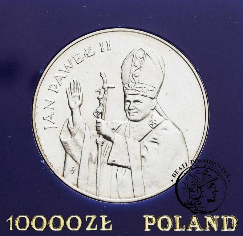 PRL 10 000 zlotych 1987 Jan Paweł II st.L