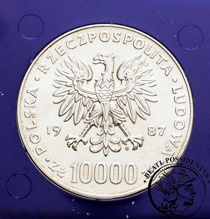 PRL 10 000 zlotych 1987 Jan Paweł II st.L