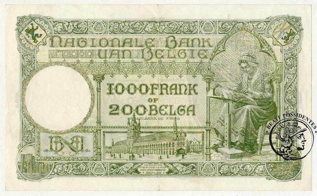 Belgia 1000 Franków 1939 st.2-
