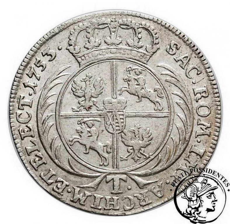 August III Sas tymf koronny 1753 st.3