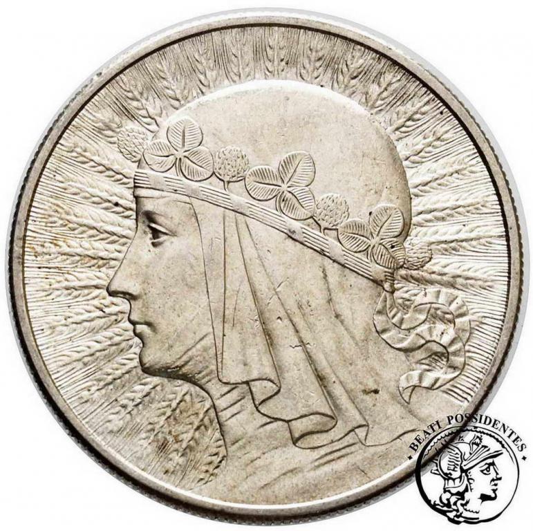 II RP 10 zlotych 1932 głowa kobiety st.2-