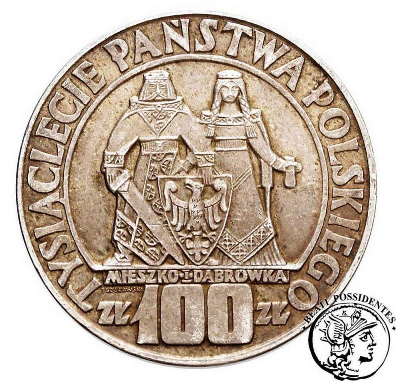 PRL 100 zlotych 1966 Millenium st.2-
