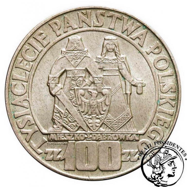PRL 100 zlotych 1966 Millenium st.2