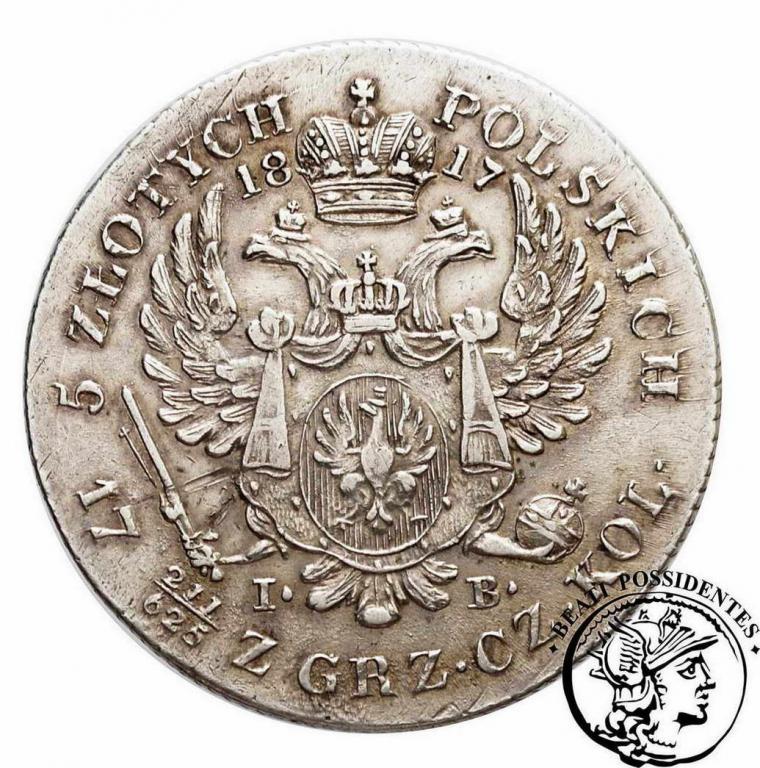 Polska Alexander I 5 złotych 1817 I-B st. 3+