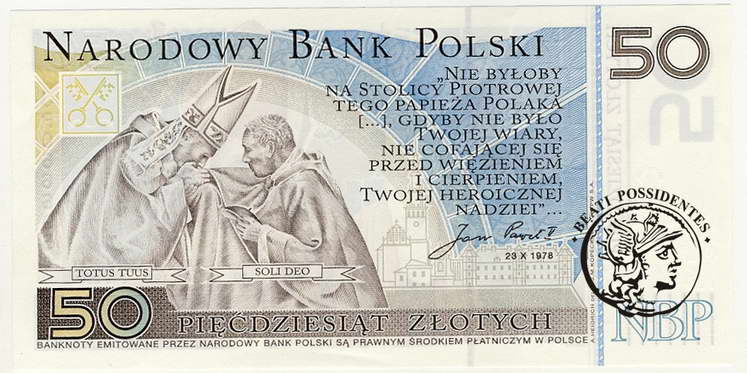 Polska 50 złotych 2006 Jan Paweł II st. 1
