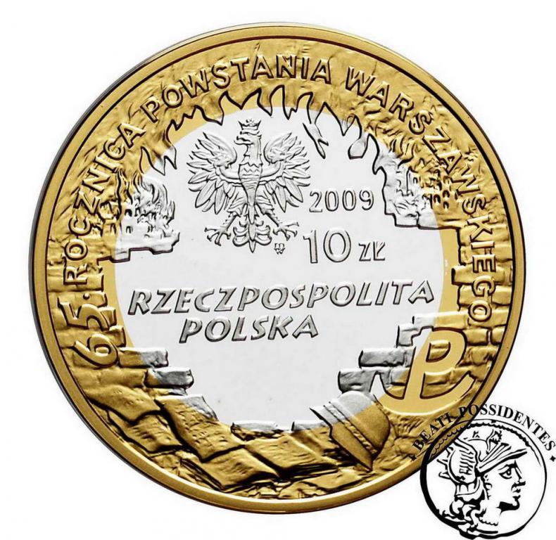 III RP 10 złotych 2009 K. Baczyński st. L