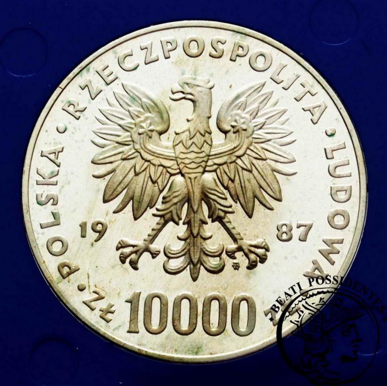 PRL 10 000 złotych 1987 Jan Paweł II st. 1