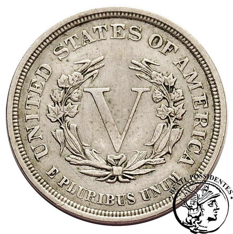 USA 5 centów 1883 st.3/3+