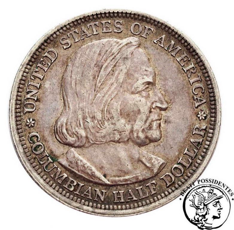 USA 1/2 $ Dolara 1893 Kolumb st.3+