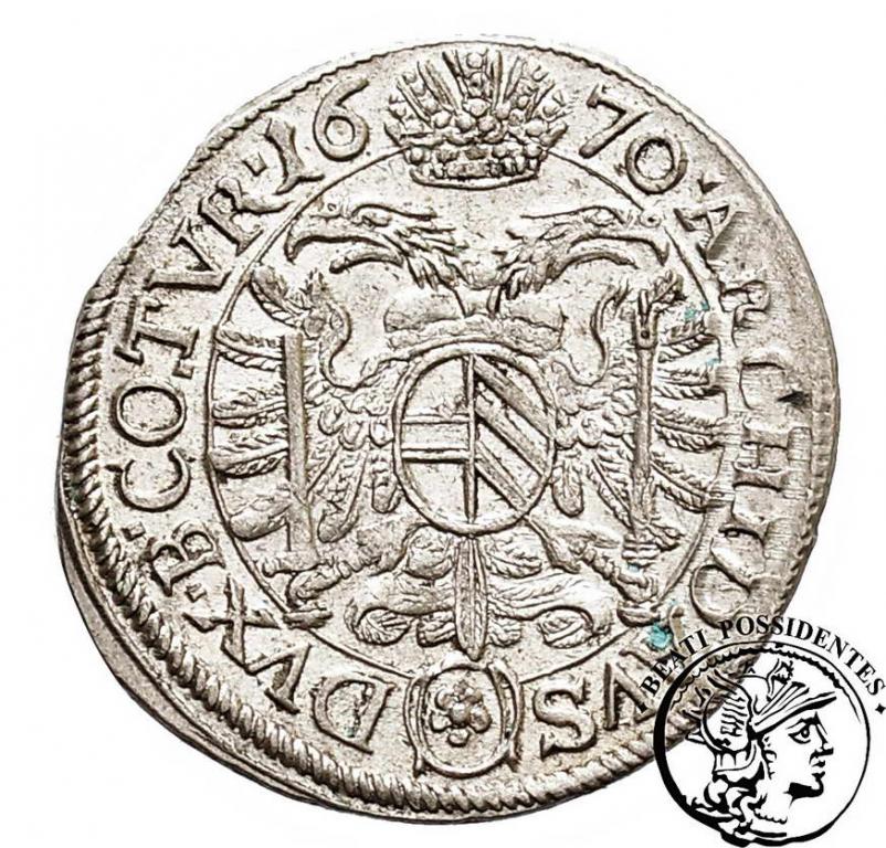 Austria 3 krajcary 1670 Wiedeń st. 1-