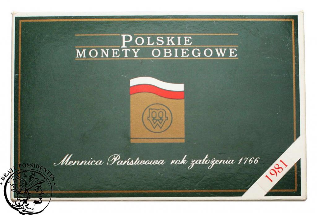 Polska 1981 zestaw lustrzanek obiegowych st. L
