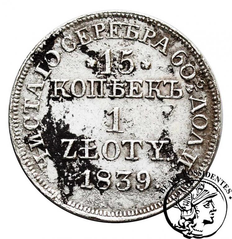 15 Kopiejek = 1 złoty 1839 MW Mikołaj I st.4