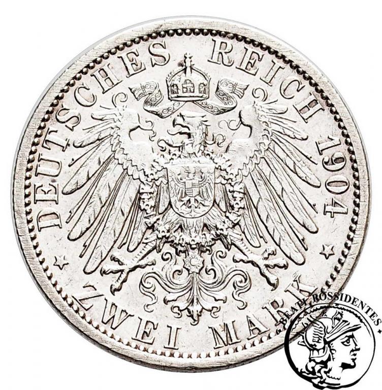 Niemcy Hesja 2 Marki 1904 st. 3