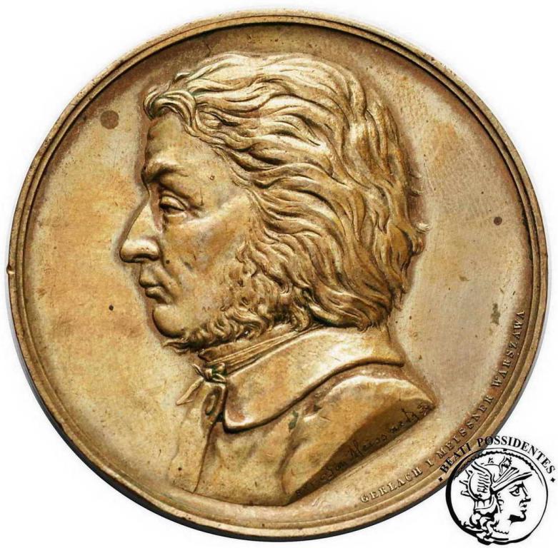 Polska medal 1898 Mickiewicz Warszawa st. 2