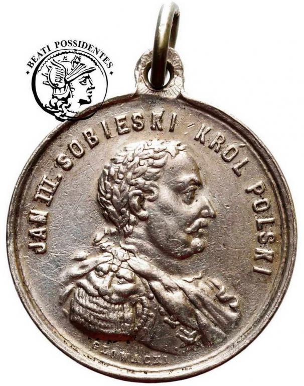 Polska Jan III Sobieski medalik 1883 st. 2