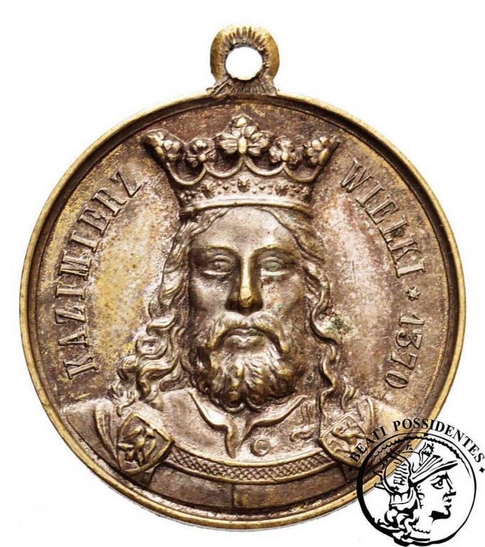 Kazimierz Wielki medal 1869 Kraków st.1