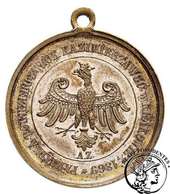 Kazimierz Wielki medal 1869 Kraków st.1