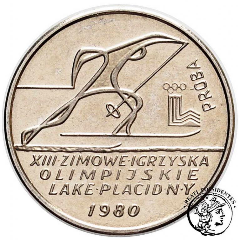 PRÓBA Nikiel 2000 zł 1980 L Placid biegacz st. L