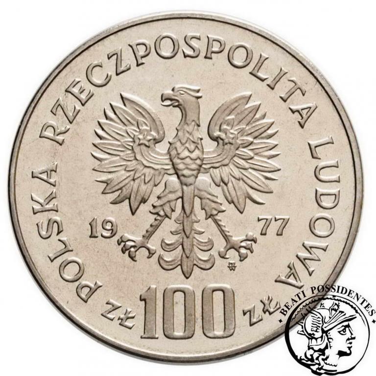 PRÓBA nikiel 100 złotych 1977 Reymont st.L