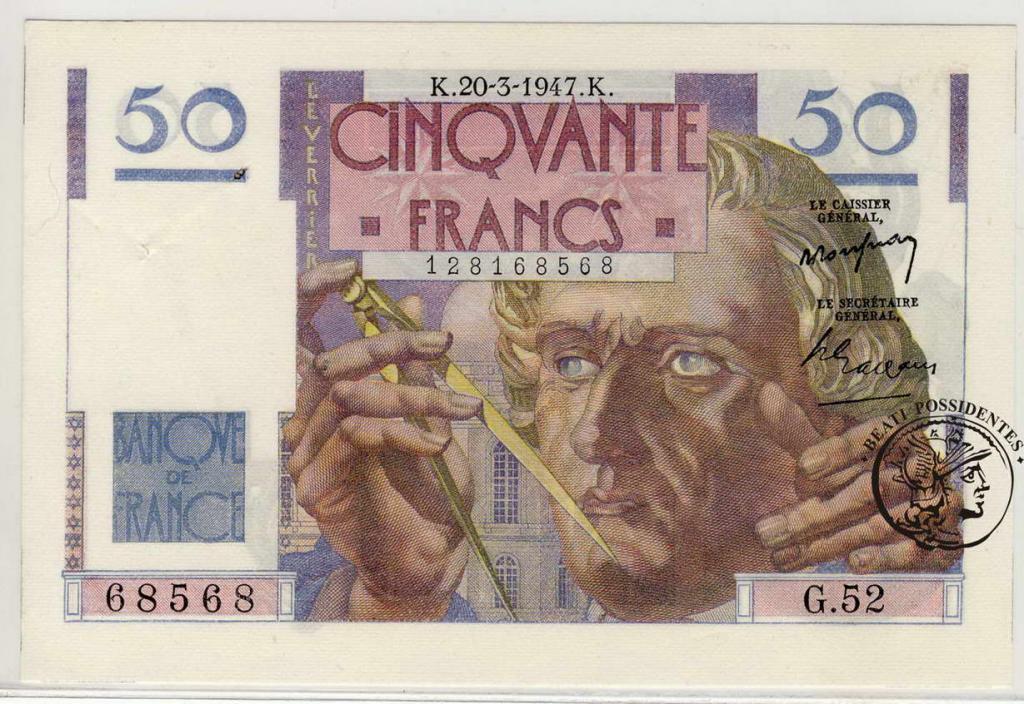 Francja 50 franków 1947 st. 1/1-
