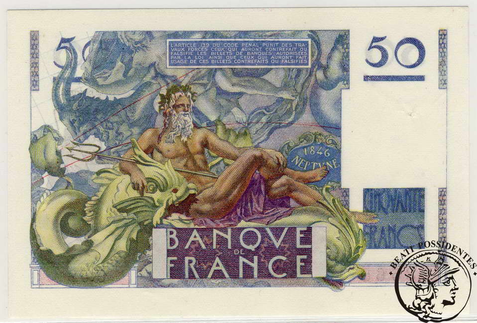 Francja 50 franków 1947 st. 1/1-
