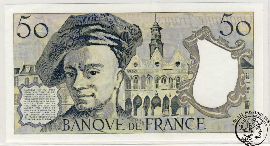 Francja 50 franków 1992 st. 1/1-
