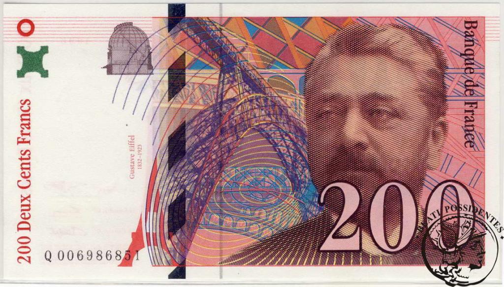 Francja 200 franków 1996 st. 1/1-