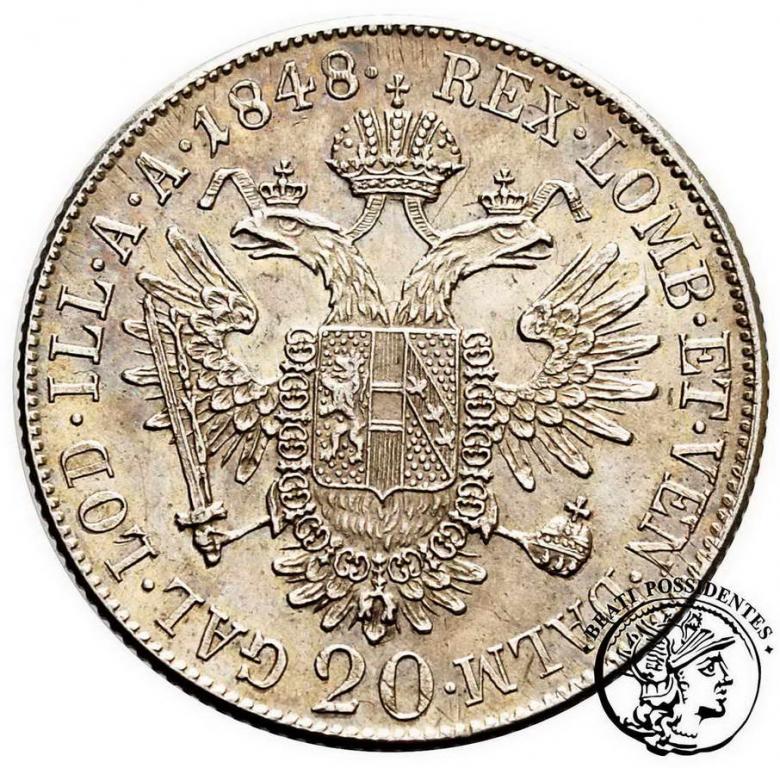 Austria 20 Krajcarów 1848 A st.2-/3+