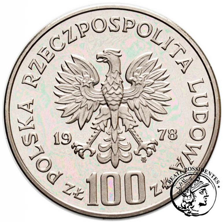 PRÓBA nikiel 100 złotych 1978 Łoś st.L