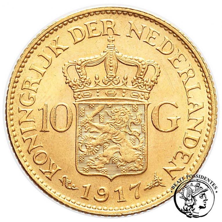 Holandia 20 Guldenów 1917 st.1-/2+