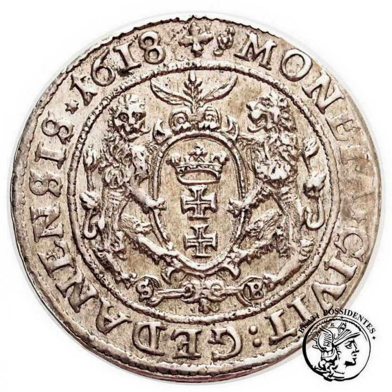 Zygmunt III Waza ort 1618 Gdańsk st.2