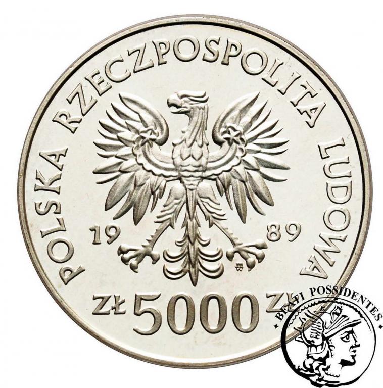 5 000 zł 1989 Toruń - Mikołaj Kopernik st.L/L-