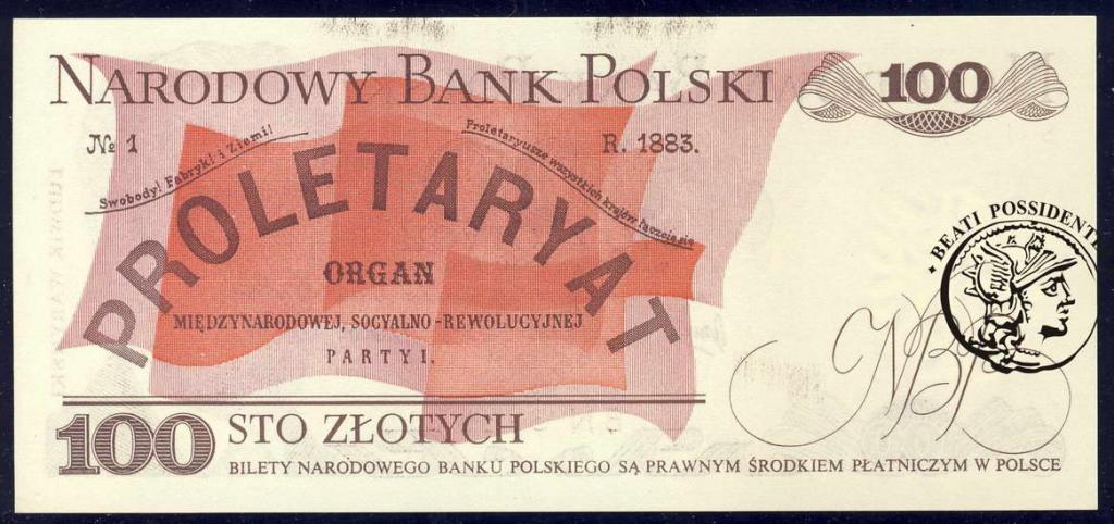 Polska 100 złotych 1976 seria BN st.1