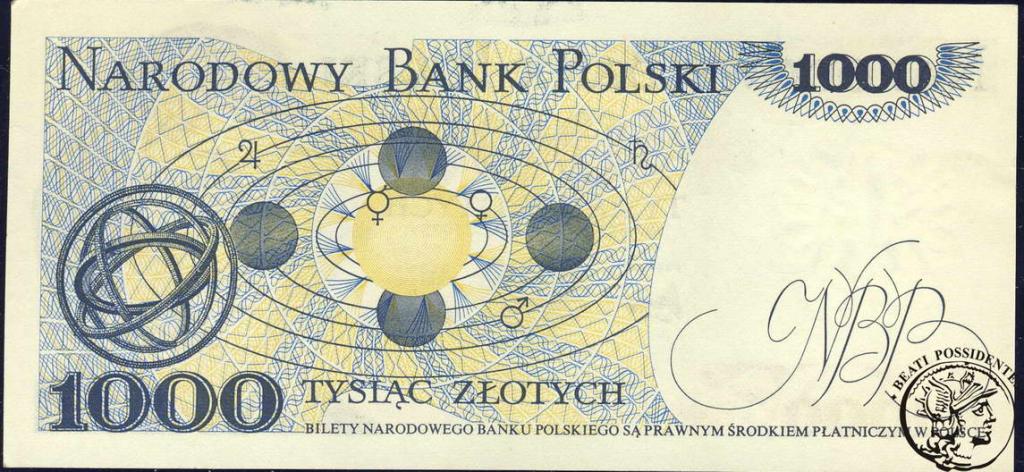Polska 1000 złotych 1975 seria AA st.1