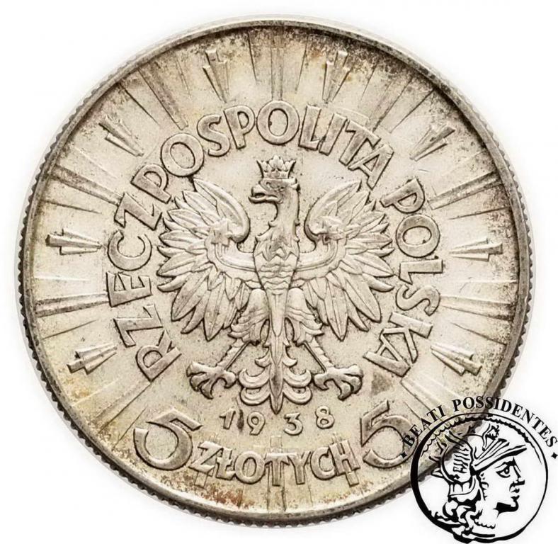 5 złotych 1938 Piłsudski st.2-
