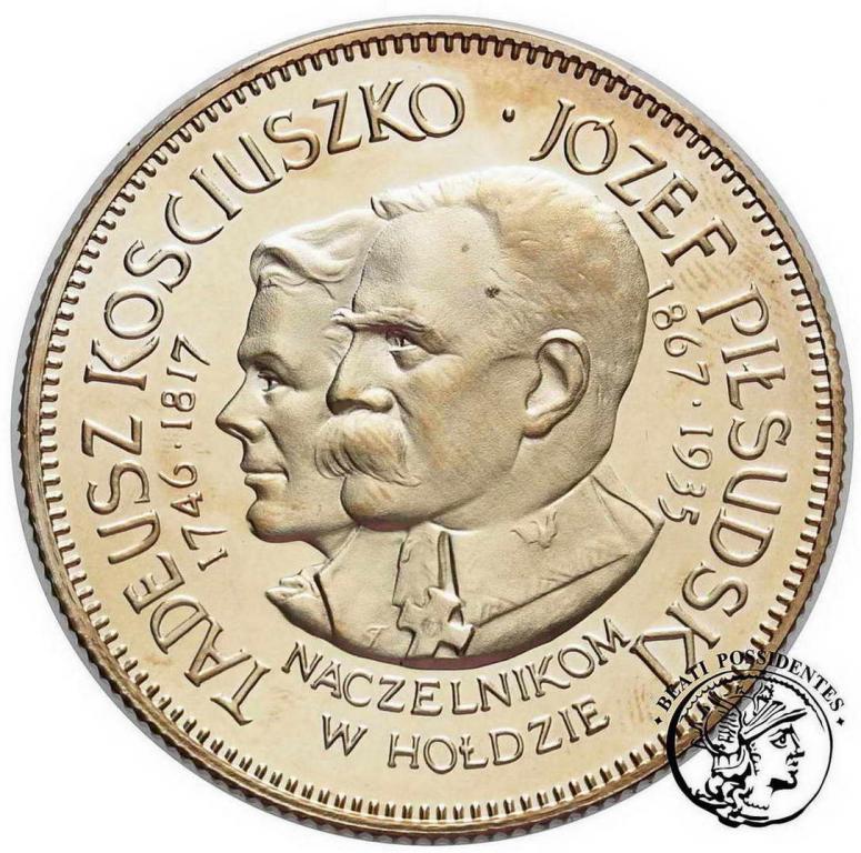 Polska/USA medal Kościuszko Piłsudski 1967 stL-