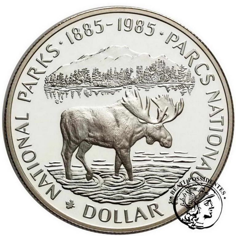 Kanada 1 $ dolar 1985 srebro st. L-