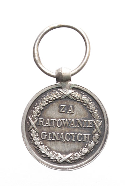 Medal ZA RATOWANIE GINĄCYCH - miniatura