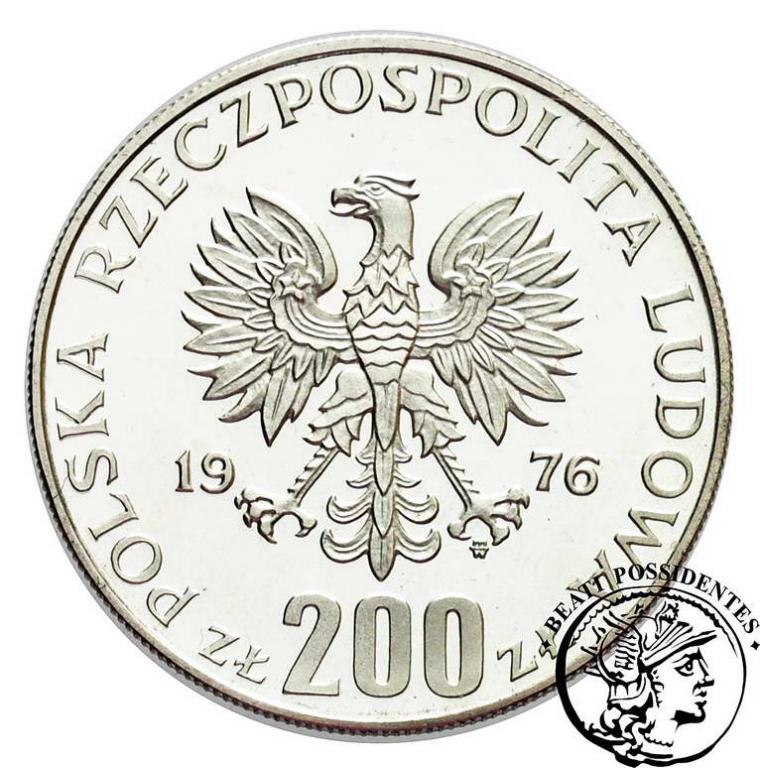 PRL PRÓBA srebro 200 zł 1976 Igrzyska st.L