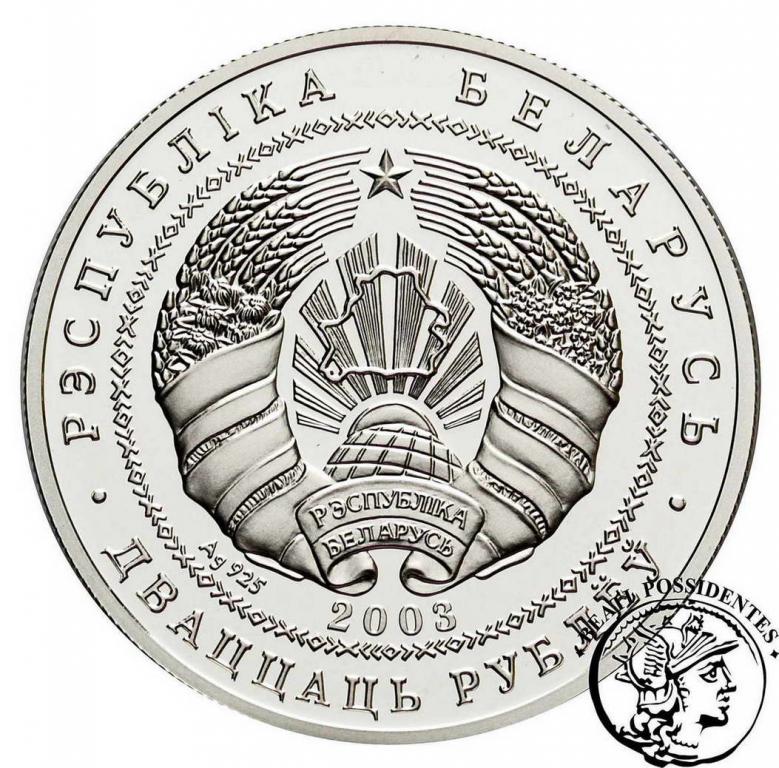 Białoruś 20 rubli 2003 Czajka st.L