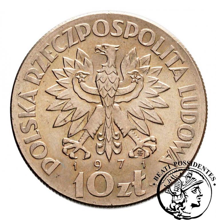 PRÓBA CuNi 10 złotych 1971 FAO biust st. 1