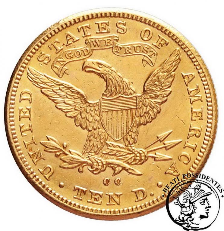 USA 10 $ dolarów 1891 Carson City st. 3