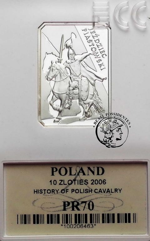 10 złotych 2006 jeździec piastowski GCN PR 70