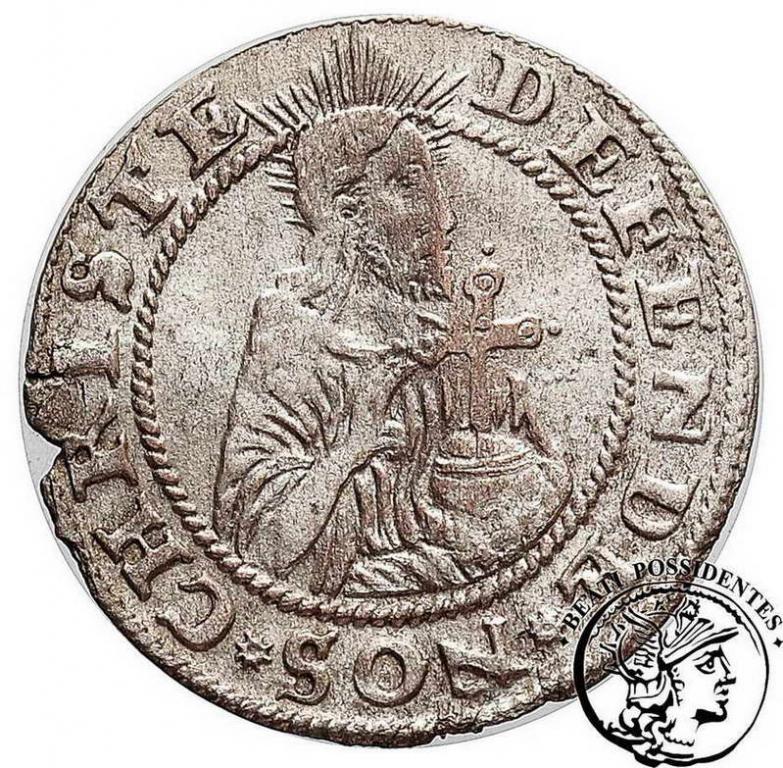Polska Stefan Batory grosz 1577 Gdańsk st. 3