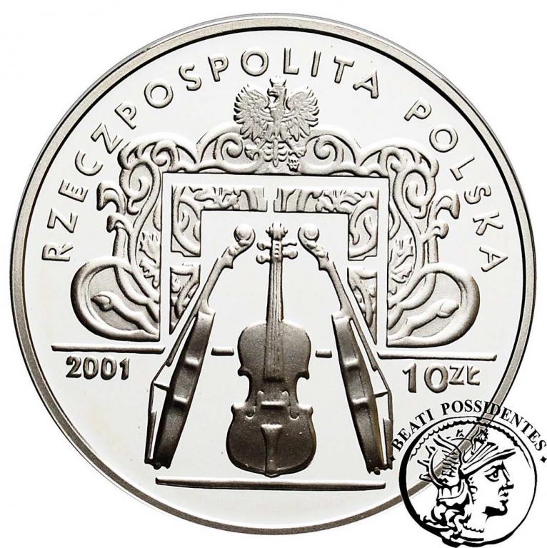 III RP 10 zł 2001 Wieniawski - konkurs st.L