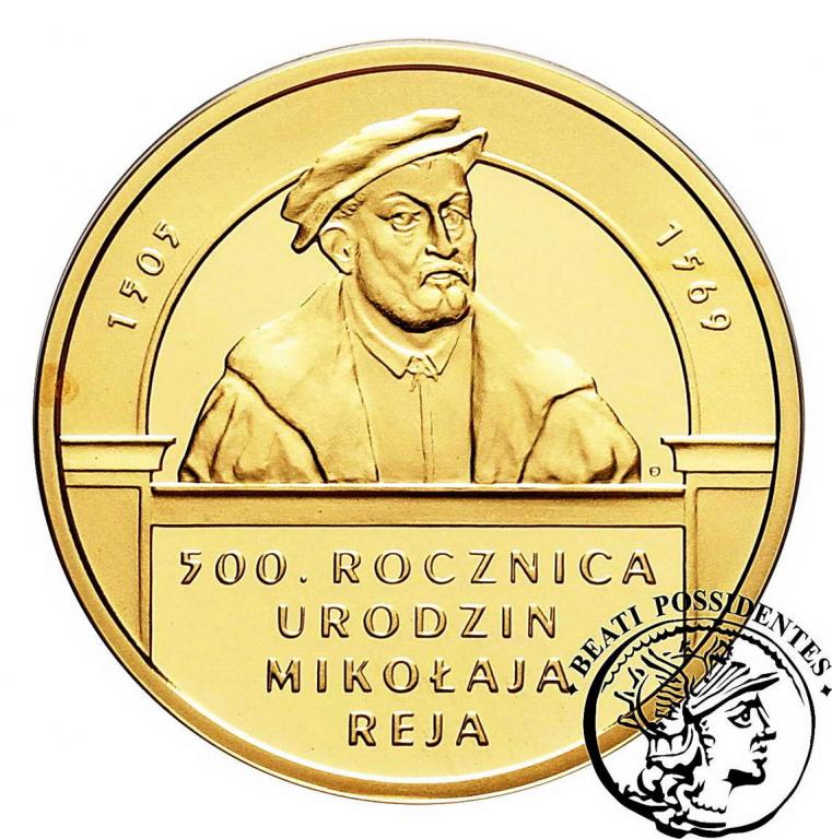 III RP 200 złotych 2005 Mikołaj Rej st.L
