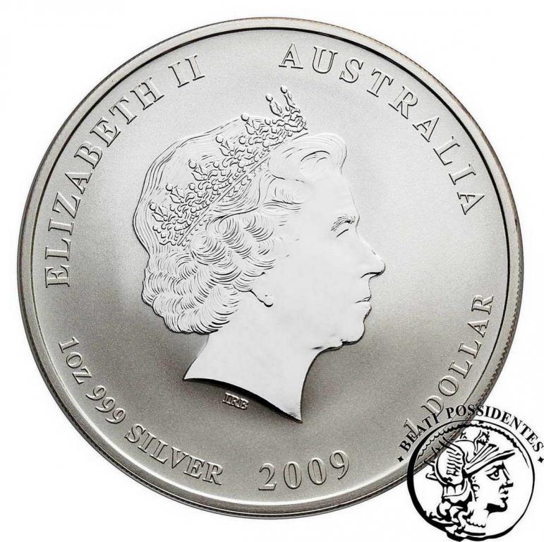Australia 1 $ Dolar 2009 (lustrz.) rok byka st.L