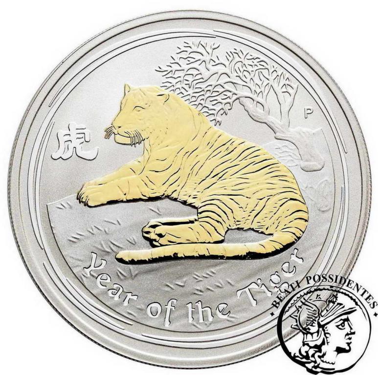 Australia 1 $ Dolar 2010 (lustrz.) rok tygrysa stL